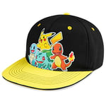 Pokémon Casquette Enfant Garcon Chapeau Plage Enfant Ado Garcon Fille Bob Pikachu Protection Soleil Accessoires Officiels (Noir/Jaune)