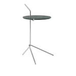 &Tradition - Halten Side Table SH9, Verde Guatemala/Stainless Steel - Sidobord - Sebastian Herkner - Silver - Metall/Sten