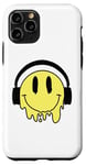 Coque pour iPhone 11 Pro Sourire jaune fondant drôle souriant visage dégoulinant mignon