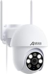 ANRAN 5MP Security Camera Outdoor with Auto Tracking, CCTV Camera Systems with 3