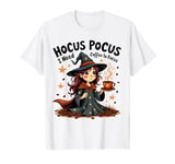 Hocus Pocus I Need Coffee to Focus Funny Halloween T-Shirt