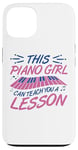 Coque pour iPhone 13 Piano Girl Design de Piano pour Pianiste