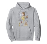 Disney Beauty And The Beast Characters Sketched Sweat à Capuche