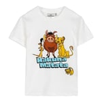 Barn T-shirt med kortärm The Lion King Vit - 3 år