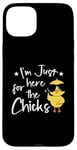 Coque pour iPhone 15 Plus I'm Just Here for the Chicks - Adorable poussin de Pâques