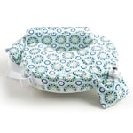 My Brest Friend 0058 Baby Wild - Coussin d'allaitement américain, Original, Entretien Facile, Design: Sparkles, Blanc Vert Turquoise Bleu