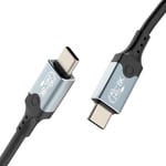 Certifié Câble Usb4 Pour Thunderbolt 4, Données 40Gbps, 8K@60Hz, 240W 48V/5A Pd3.1 Usb-C Vers Usb-C Pour Phone 15 Pro , Macbook, Pad Pro, Mac, Dock, Ssd, Display, Egpu-1M