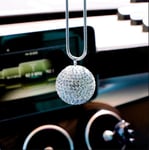 VNASKH Strass Boule de Cristal Voiture Pendentif Mignon Dessin animé Mickey Bling Voiture Miroir Suspendus Accessoires Filles Femmes Voiture décoration intérieure