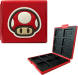 Boite De Rangement Pour Cartes De Jeux Nintendo Switch,Etui Pour Carte De Jeux Nintendo Switch,¿¿Tui De Rangement Compatible Avec Switch Lite (Mushroom/Red)