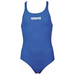 arena Fille de Sport Solid Swim Pro pour Filles Maillot bain, Bleu, FR : L (Taille Fabricant 12-13) EU