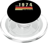 EST - 1974 - True Classic - Vintage Retro Aesthetic Birthday PopSockets PopGrip for MagSafe