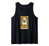 The Pug Tarot Card Illustration Tank Top