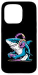 Coque pour iPhone 15 Pro Costume de requin pour adolescents - Jeu vidéo - Peluche requin