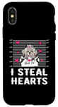 Coque pour iPhone X/XS Shih Tzu I Steal Hearts Valentine Dog Funny Valentines Day