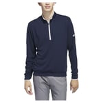 adidas Pull à Fermeture éclair 4/4 UPF pour Homme, Taille S, Bleu Marine, S