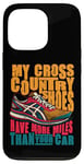 Coque pour iPhone 13 Pro Mes chaussures de cross-country ont plus de milles pour