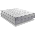 SIMMONS Ensemble Matelas 140x190 + Sommier - Ressort ensachés - 23 cm - SW1