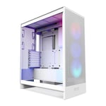 NZXT H7 Flow RGB (2024) Mid Tower Tempered Glass E-ATX PC Gaming Case - White