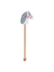 Goki Wooden Hobby Horse White with Gray Mane