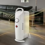 Radiateur à Bain D'Huile Chauffage Électrique Compact Chauffe Rapide Mobil Bruit