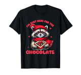 I'm Just Here for the Chocolate Raccoon Valentine's Day T-Shirt