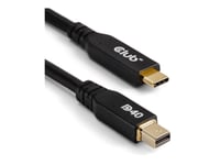 Club 3D - Adapterkabel - 24 Pin Usb-C (Hann) Til Mini Displayport (Hann) - Displayport 2.1 - 2 M - Toretnings, Vesa Dp40 Certified, 8K 30Hz Støtte, 4K 240Hz Støtte