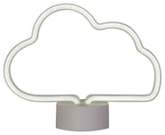 Lighting Collection Searchlight Cloud Neon Effect LED Table Lamp - White