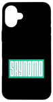 Coque pour iPhone 16 Plus Sarcelle Aqua Saynomo (Say No More) Bleu sarcelle Aqua Graphic