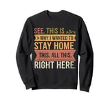 Retro This Is Why I Wanted To Stay Home This All This Right Sweatshirt