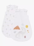 John Lewis Desert Dino Palm Baby Sleeping Bag, 0.5 - 1 Tog, Pack of 2