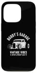 Coque pour iPhone 13 Pro Bobby's Garage Hotrod Car Design pour le nom Bobby