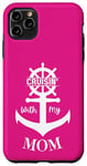 Coque pour iPhone 11 Pro Max Cruisin' With My Mom Ship Ocean Ports Sun Aging Fun Novelty