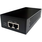 Longshine lcs-p302 Power Over Ethernet (PoE)-Alimentation, 2 Ports Injecteur PoE Noir