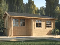 Log Cabin Garden House Susanna 5.1m x 3m in Sheds & Carports > Cabins & Studios