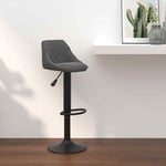 Tabouret de bar Gris fonc� Velours