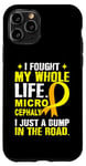 Coque pour iPhone 11 Pro Ruban jaune de sensibilisation à la microcéphalie pour soutenir la famille et les amis