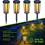 OKYUK 1 Pack Solar Pathway Lights, Auto On/Off Waterproof Outdoor Solar Garden Lawn Lights 2 Working Modes Decorative LED Landscape Lights for Path, Patio, Yard, Lawn, Walkway, Driveway, Pool