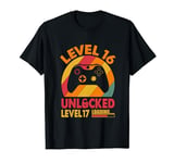 Level 16 Unlocked Level 17 Loading Vintage 16th Birthday T-Shirt