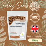 Celery Seed 200mg  x 120 Capsules Health Food Supplements Nutrition UK