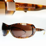 Dolce & Gabbana Brown Wrap Large Sunglasses Havana Womens D&G 6019 502/73 29231