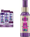 Aussie Blonde Purple Shampoo and Conditioner Set + Hair Mask, Silver 290Ml/200Ml