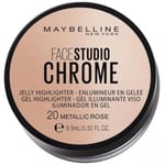 Maybelline New York - Face Studio Chrome Illuminating Gel Maybelline New York 20 Metallic Pink