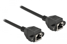 DELOCK –  Network Extension Cable S/FTP RJ45 jack to RJ45 jack Cat.6A 3 m black (87011)