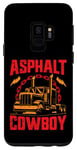 Coque pour Galaxy S9 Asphalt Cowboy Cool Truck Driver Design Trucker