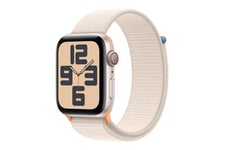 Apple Watch SE (GPS + Cellular) 2. generation - stjernelys-aluminium - smart ur med sportsløkke - stjernelys - 32 GB