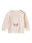 Benetton Baby Bunny Motif Jersey Jumper