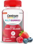 Centrum Energy Release Multivitamin 60 Chewable Gummies - Mixed Berry Flavor.