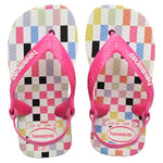 Havaianas Mixte bébé Baby Check Sandale, Blanc, 22