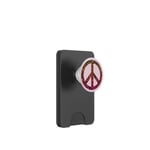 MAKE PEACE NOT WAR - Peace Sign Logo with Flowers PopSockets PopWallet for MagSafe