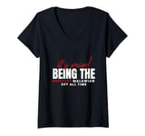 Womens Funny It’s Weird Being The Greatest Malawian Of All Time V-Neck T-Shirt